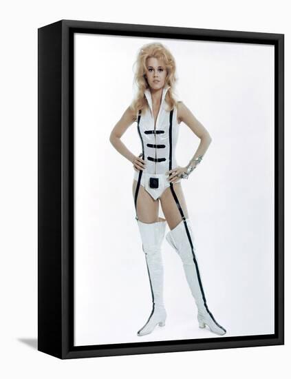 BARBARELLA, 1967 directed by ROGER VADIM Jane Fonda (photo)-null-Framed Stretched Canvas