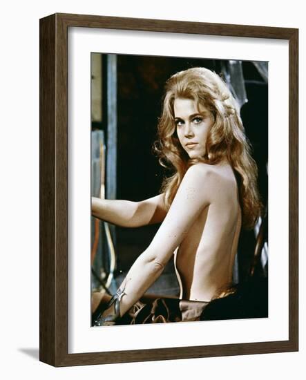 BARBARELLA, 1967 directed by ROGER VADIM Jane Fonda (photo)-null-Framed Photo