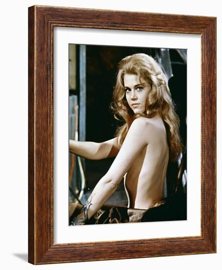 BARBARELLA, 1967 directed by ROGER VADIM Jane Fonda (photo)-null-Framed Photo