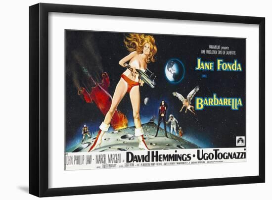 Barbarella, Jane Fonda, 1968-null-Framed Art Print