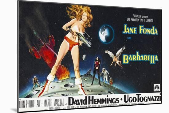 Barbarella, Jane Fonda, 1968-null-Mounted Art Print