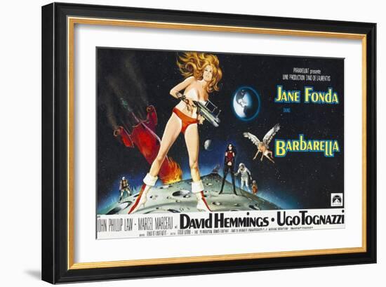 Barbarella, Jane Fonda, 1968-null-Framed Art Print