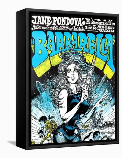 Barbarella, Jane Fonda, 1968-null-Framed Stretched Canvas