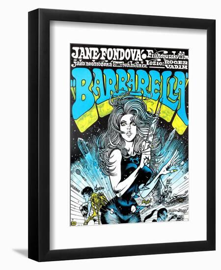 Barbarella, Jane Fonda, 1968-null-Framed Art Print