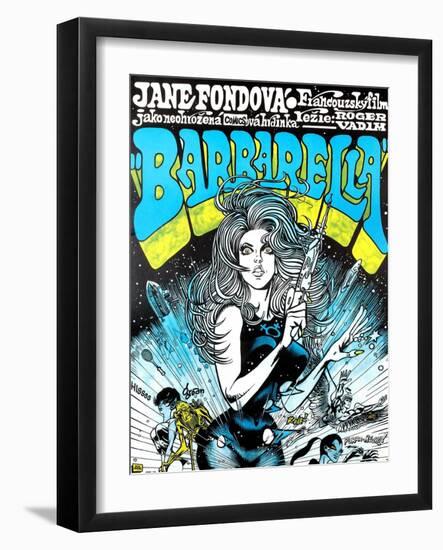 Barbarella, Jane Fonda, 1968-null-Framed Art Print