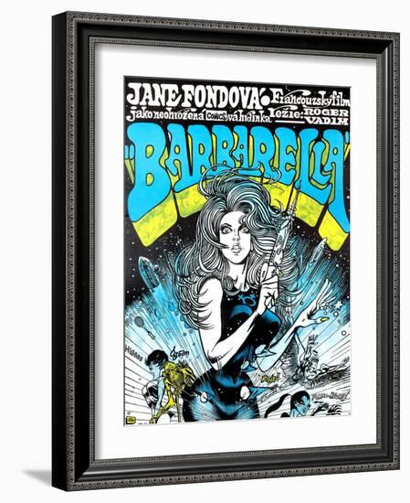 Barbarella, Jane Fonda, 1968-null-Framed Art Print