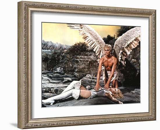 Barbarella, Jane Fonda, John Phillip Law, 1968-null-Framed Photo