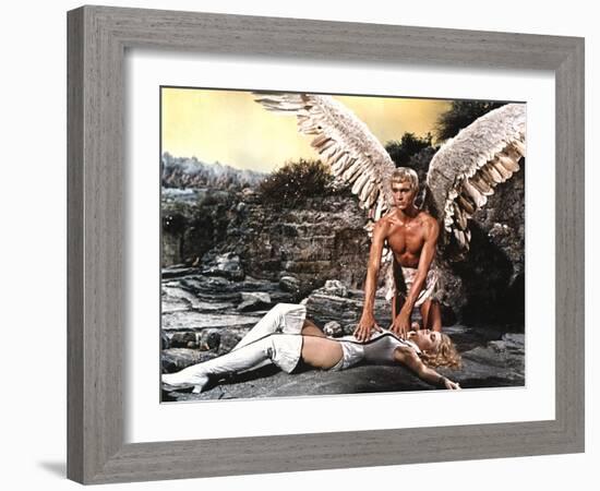 Barbarella, Jane Fonda, John Phillip Law, 1968-null-Framed Photo