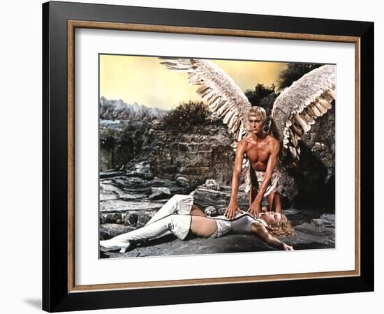 Barbarella, Jane Fonda, John Phillip Law, 1968-null-Framed Photo