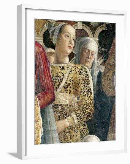 Barbarina Gonzaga, Detail from Court Wall-Andrea Mantegna-Framed Giclee Print