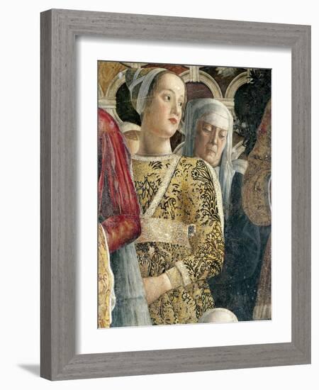 Barbarina Gonzaga, Detail from Court Wall-Andrea Mantegna-Framed Giclee Print