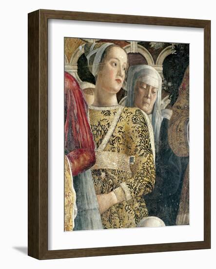 Barbarina Gonzaga, Detail from Court Wall-Andrea Mantegna-Framed Giclee Print