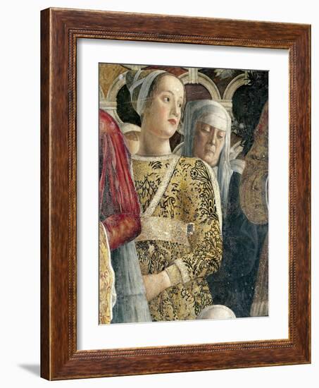 Barbarina Gonzaga, Detail from Court Wall-Andrea Mantegna-Framed Giclee Print