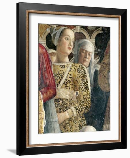 Barbarina Gonzaga, Detail from Court Wall-Andrea Mantegna-Framed Giclee Print