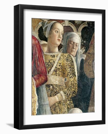 Barbarina Gonzaga, Detail from Court Wall-Andrea Mantegna-Framed Giclee Print