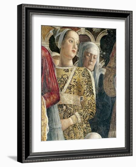 Barbarina Gonzaga, Detail from Court Wall-Andrea Mantegna-Framed Giclee Print