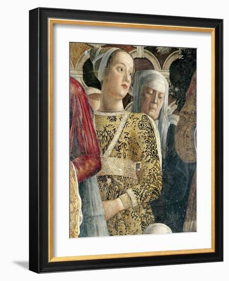 Barbarina Gonzaga, Detail from Court Wall-Andrea Mantegna-Framed Giclee Print