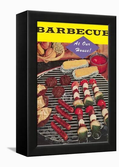 Barbecue at Our House-Found Image Press-Framed Premier Image Canvas