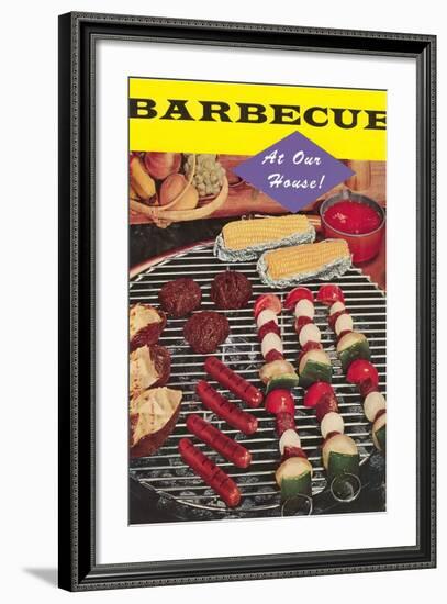 Barbecue at Our House-Found Image Press-Framed Photographic Print
