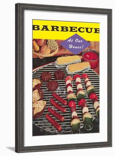 Barbecue at Our House-Found Image Press-Framed Photographic Print