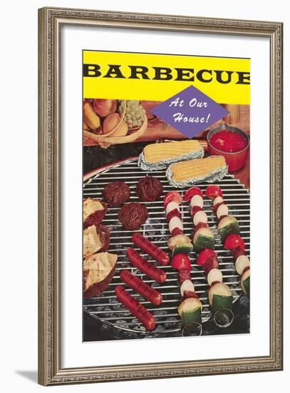 Barbecue at Our House-Found Image Press-Framed Photographic Print