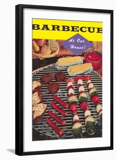 Barbecue at Our House-Found Image Press-Framed Photographic Print