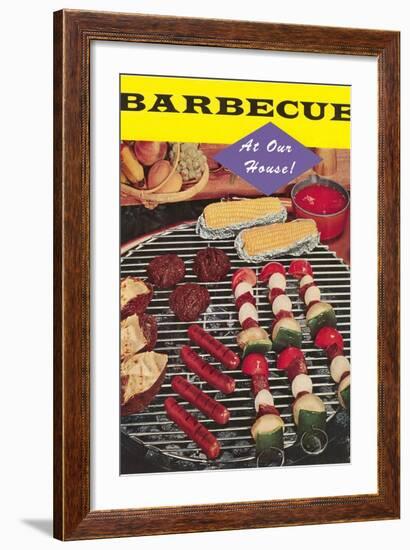 Barbecue at Our House-Found Image Press-Framed Photographic Print