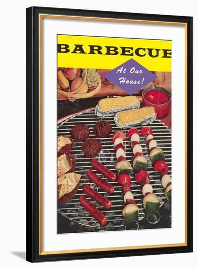 Barbecue at Our House-Found Image Press-Framed Photographic Print