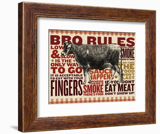 Barbecue cow-null-Framed Giclee Print