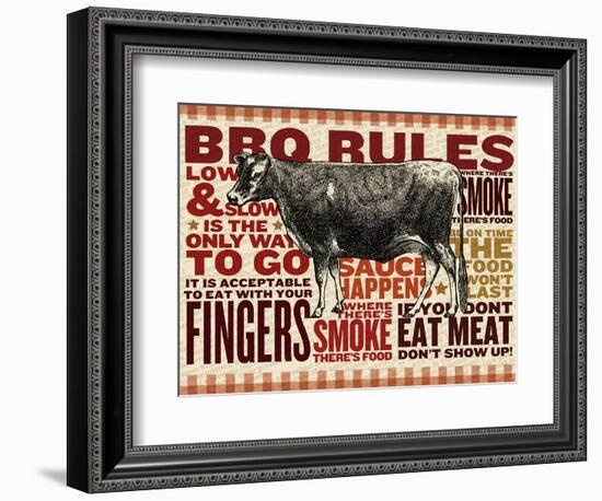 Barbecue cow-null-Framed Giclee Print