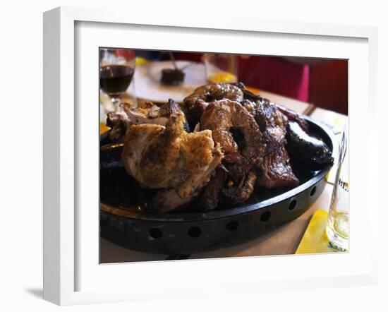 Barbecue in La Estacada on the Waterside, Montevideo, Uruguay-Per Karlsson-Framed Photographic Print