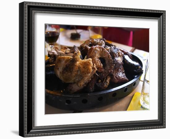 Barbecue in La Estacada on the Waterside, Montevideo, Uruguay-Per Karlsson-Framed Photographic Print