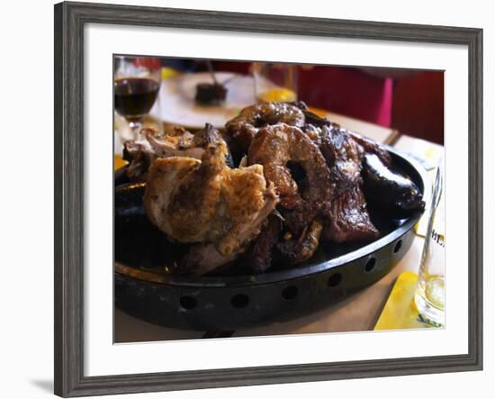 Barbecue in La Estacada on the Waterside, Montevideo, Uruguay-Per Karlsson-Framed Photographic Print