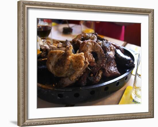 Barbecue in La Estacada on the Waterside, Montevideo, Uruguay-Per Karlsson-Framed Photographic Print