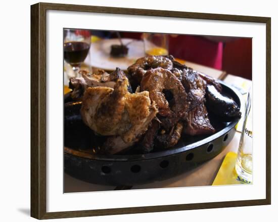 Barbecue in La Estacada on the Waterside, Montevideo, Uruguay-Per Karlsson-Framed Photographic Print