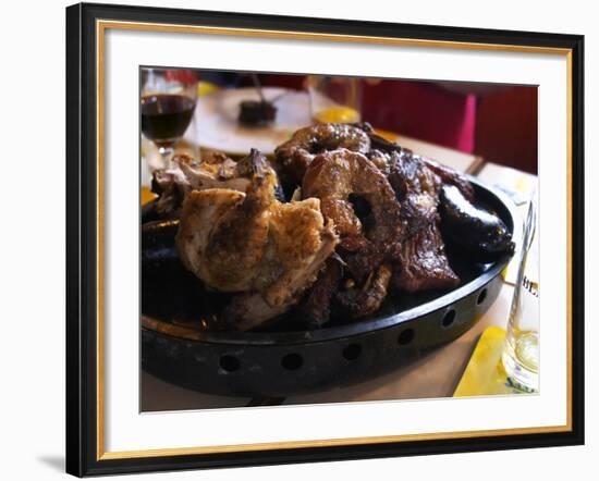 Barbecue in La Estacada on the Waterside, Montevideo, Uruguay-Per Karlsson-Framed Photographic Print