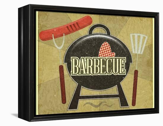 Barbecue Menu-elfivetrov-Framed Stretched Canvas