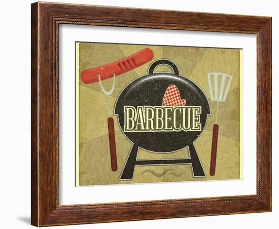 Barbecue Menu-elfivetrov-Framed Art Print