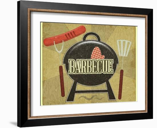 Barbecue Menu-elfivetrov-Framed Art Print