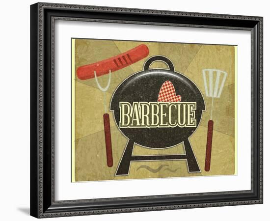 Barbecue Menu-elfivetrov-Framed Art Print