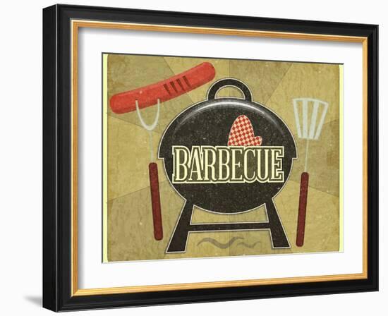 Barbecue Menu-elfivetrov-Framed Art Print