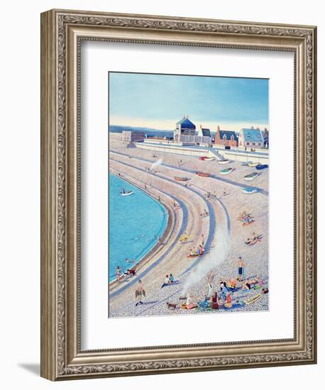 Barbecue on Chesil Beach, 2010-Liz Wright-Framed Giclee Print