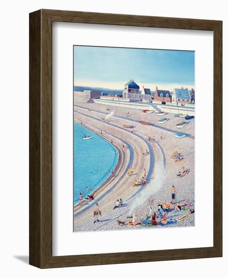 Barbecue on Chesil Beach, 2010-Liz Wright-Framed Giclee Print