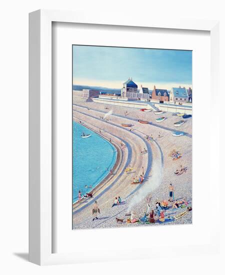 Barbecue on Chesil Beach, 2010-Liz Wright-Framed Giclee Print