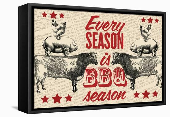 Barbecue Season-null-Framed Premier Image Canvas