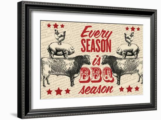 Barbecue Season-null-Framed Giclee Print