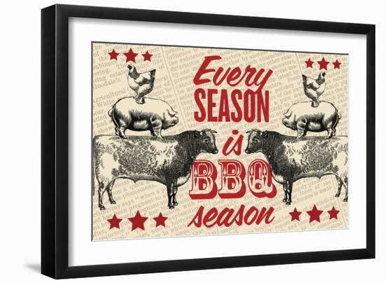 Barbecue Season-null-Framed Premium Giclee Print