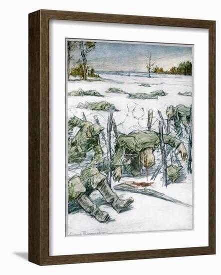 'Barbed Wire', 1916-Louis Raemaekers-Framed Giclee Print