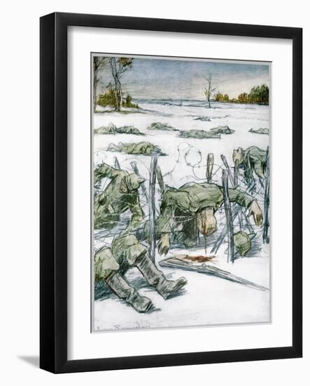 'Barbed Wire', 1916-Louis Raemaekers-Framed Giclee Print