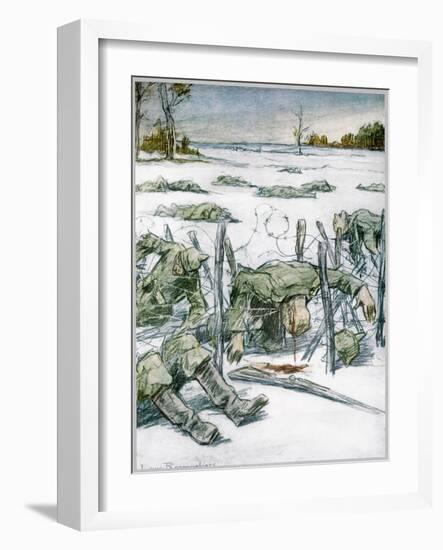 'Barbed Wire', 1916-Louis Raemaekers-Framed Giclee Print